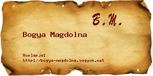 Bogya Magdolna névjegykártya